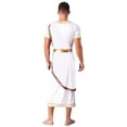 thumbnail image 3 of TiaoBug Robe Romaine Grecque Ancienne pour Hommes, Décoration Rétro Dorée, Longue Robe Blanche m, 3 of 6