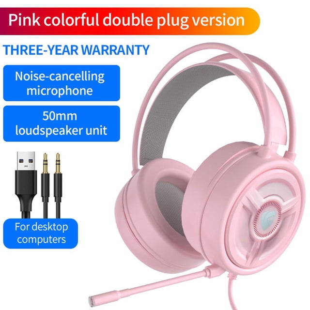 MesaSe Souris de Jeu Optique Rétroéclairée Colorée 4000DPI - Souris Filaire de Précision - pour une Vie Douillette et à la Maison (Rose)