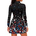 thumbnail image 2 of KEIAHUAN Patriotic Star Women Tennis Dress with Built in Shorts, 2 of 7