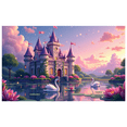 thumbnail image 5 of LUUFILx Fairy Tale Castle Backdrop Decoration Magical Party Supplies Princess Birthday Celebration Banner Photography Props Dreamy Background Decor, 5 of 8