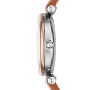 Fossil Womens Carlie Mini Three-Hand, Stainless Steel Watch