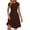 Brown, variant on Women's Summer Ribbed Mini Sweater Dress Spring Casual Crewneck Cap Sleeve Knit A Line Short Dresses Gray,S