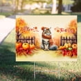 thumbnail image 4 of Happy Thanksgiving Maine Coon Give Thanks Fall Beanie Scarf Welcome Yard Sign Cat Lover Kitten Owner Gifts Outdoor Home Lawn Garden Porch Decor - 00020, 4 of 5