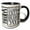Black/White, variant on 3drose, Modern Black and Image of Gold Brush Stroke Thirty Happy Birthday, 11oz Two-tone Green Mug