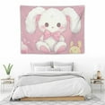 thumbnail image 3 of COMIO Cute Cartoon Tapestry Kawaii Tapestry Room Decor Aesthetic Cute Room Decor Anime Tapestry For Bedroom Living Room Room Decor Pink Wall Decoration Tapestry Wall Hanging 40x30 Inch, 3 of 7