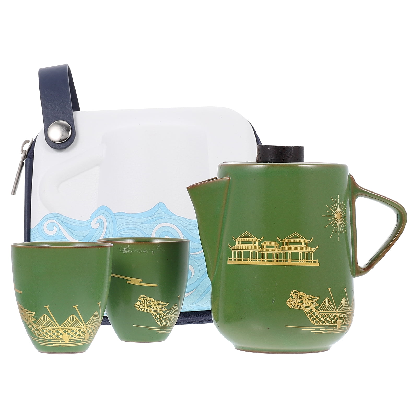 Tea Set Teapot Cup Cups Travel Teacups Porcelain Kettle Chinese Kungfu