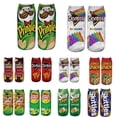 thumbnail image 2 of Calcetines cortos con estampado 3D de patatas fritas y comida de dibujos animados divertidos para mujer y hombre, para verano y primavera, 2 of 5