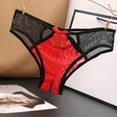thumbnail image 2 of Gibobby Traje de Uniforme Calzoncillos abiertos Low Sexy Bragas de encaje para mujer Calzoncillos Cintura Ropa interior Íntimos(Rojo,Talla única), 2 of 2