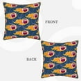 thumbnail image 3 of KLL Burning Rugby Balls Decorative Throw Pillow Covers Velvet Soft for Couch Sofa Bedroom Living Room Outdoor - 20"x20", 3 of 8
