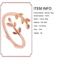 thumbnail image 3 of Anillo De Dedo Anillo De Hoja Ajustable Anillo Abierto Regalo De Joyería Para Niñas Mujeres seitruly AP006156-02, 3 of 6