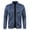 Navy_015, variant on Men's Full Zip Up Sweatshirt Without Hood Fall Fashion Jackets Zipper Mock Neck Coat Casual Long Sleeve Top With Zipper Pockets Black L