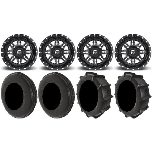 Fuel Lethal Black 14" Wheels 28" Dune Tires Polaris RZR XP 1000 / PRO XP / Ranger XP 900/1000