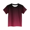 thumbnail image 4 of VOAVEKE Shirts Chemises Garçons, Chemises pour Garçons, T - Graphiques Athlétiques Unis à Manches Courtes d'Été pour Garçons Rouge 5-6 Ans, 4 of 4