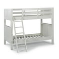 thumbnail image 2 of Homestyles Lit Superposé Simple sur Simple en Bois de Naples, Blanc Cassé, 2 of 5