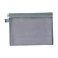 thumbnail image 3 of Mesh Organizing Pouch Portable Mesh Travel Bag Cosmetic and Toiletries Organizer Bag for Home Offices Holiday Men Travel Gray M, 3 of 7
