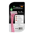 thumbnail image 2 of XMicro Pink Razors for Women,1 Razor,7 Blade Refills with German Stainless Steel,Lubricated with Vitamin E,Aloe for Smooth Shave,Shields Against Irritation,Light Weight Version X Women, 2 of 8