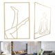thumbnail image 1 of Mujeres te Impresión Línea Dibujo Oro Ped Decoración Espalda Mujeres te Impresión Línea Dibujo Oro Ped Decoración Hermosas Piernas Baoblaze none, 1 of 8