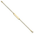 thumbnail image 3 of Primal Gold 14 Karat Yellow Gold Flat Curb Link ID Bracelet, 3 of 3