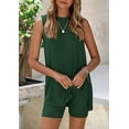 thumbnail image 4 of PRETTYGARDEN 2 Piece Sets for Women Summer Matching Lounge Shorts Set Resort Airport Travel Loungewear Outfits Clothing, 4 of 6
