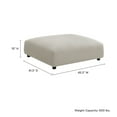 thumbnail image 3 of Modular Ottoman Chair, Brown, Fabric, Living Room Lounge Cafe Lobby Hospitality Restaurant, Modern Contemporary, HB37170, 3 of 7