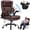 Brown, variant on 600LBS Heavy Duty Office Chair, Big and Tall Office Chair, Executive Chair with Lumbar Support, Desk Chairs with Flip up Arm