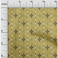 thumbnail image 1 of oneOone Cotton Cambric Yellow Fabric Texture & Triangle Geometric Dress Material Fabric Print Fabric By The Yard 56 Inch Wide, 1 of 4