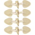 thumbnail image 1 of Botones de cuero de resina (blancos) Botones para abrigos Botones de cuero Hebilla 4 pares de botones de suéter de cuero de imitación Botón de resina a prueba de viento Botón de abrigo Ho, 1 of 5