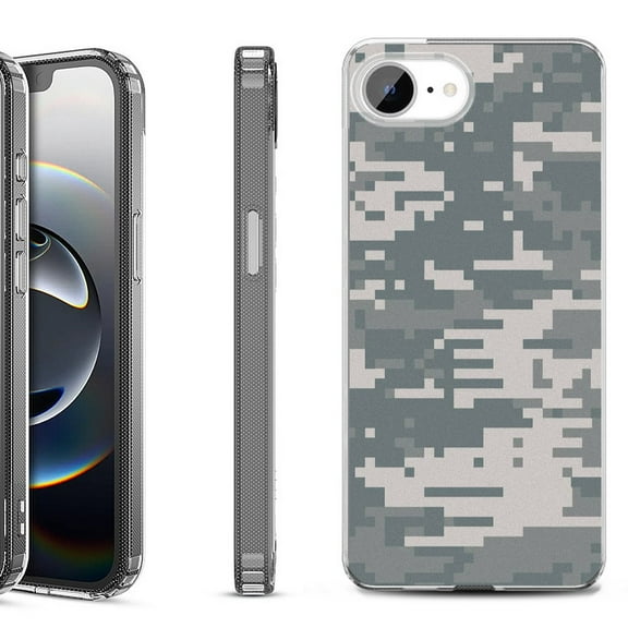 Shockproof Protective Phone Case for iPhone 16e, by OneToughShield - Digital Camo