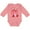 Mauve, variant on Inktastic Happy Valentine Cute Red Cartoon Dragon with Hearts Boys or Girls Long Sleeve Baby Bodysuit