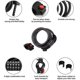 thumbnail image 2 of Candado de cable para bicicleta, cable de seguridad para bicicleta, candado para bicicleta eléctrica de 5 dígitos, candado para bicicleta con código combinado, candado para cadena, 2 of 5