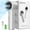 White, variant on Portable Handheld Fan with 100-Speed Adjustable,Turbocharged Strong Airflow Mini Fan,5000mAh Battery Rechargeable Personal Fan - Ideal gifts for Women Men Travel,Camping,Outdoor