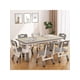 thumbnail image 3 of Para niños mesa y 6 - chair set con almacenamiento box: height - adjustable ages 2 - 10, superficie con grafiti, non - slip legs. children activity mesa daycare, classroom, home (beige/gris/rosa), 3 of 8