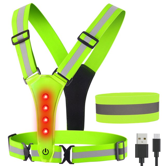 Correas de Seguridad JShteea Reflectante Ultraligero Cómodo Correr Noche