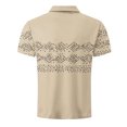 thumbnail image 5 of POTETI Collared Polo Shirts for Men Short Sleeve Casual Shirts Solid Tropical Loose Tops, 5 of 5