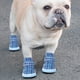 thumbnail image 5 of 4 Piezas Zapatos Azules Para Perros, Zapatillas TRANSIBRABLES PARA CACHORROS AL AIRE LIBRE, Diseño De Banda A Rayas, Botines Para Perros, Suministros Para Mascotas, 5 of 7