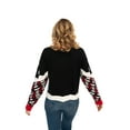 thumbnail image 5 of Jollidays Women's Santa's Reindeer Crew Ugly Christmas Sweater, 5 of 6