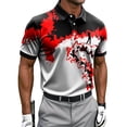 thumbnail image 2 of Fnnxeal Mens Polo Shirts Collared Golf Graphic Summer Short Sleeve Casual Polo Red Shirts for Men Size 4XL, 2 of 5