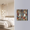 thumbnail image 4 of Yayeee Toggle Light Switch Wall Plate 2-Gang 4.56"x4.48" Decorative Outlet Cover, Beige Geometric, 4 of 7