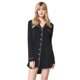 thumbnail image 2 of Camisón de manga larga para mujer, camisón de punto, vestido de dormir con botones suaves, 2 of 5