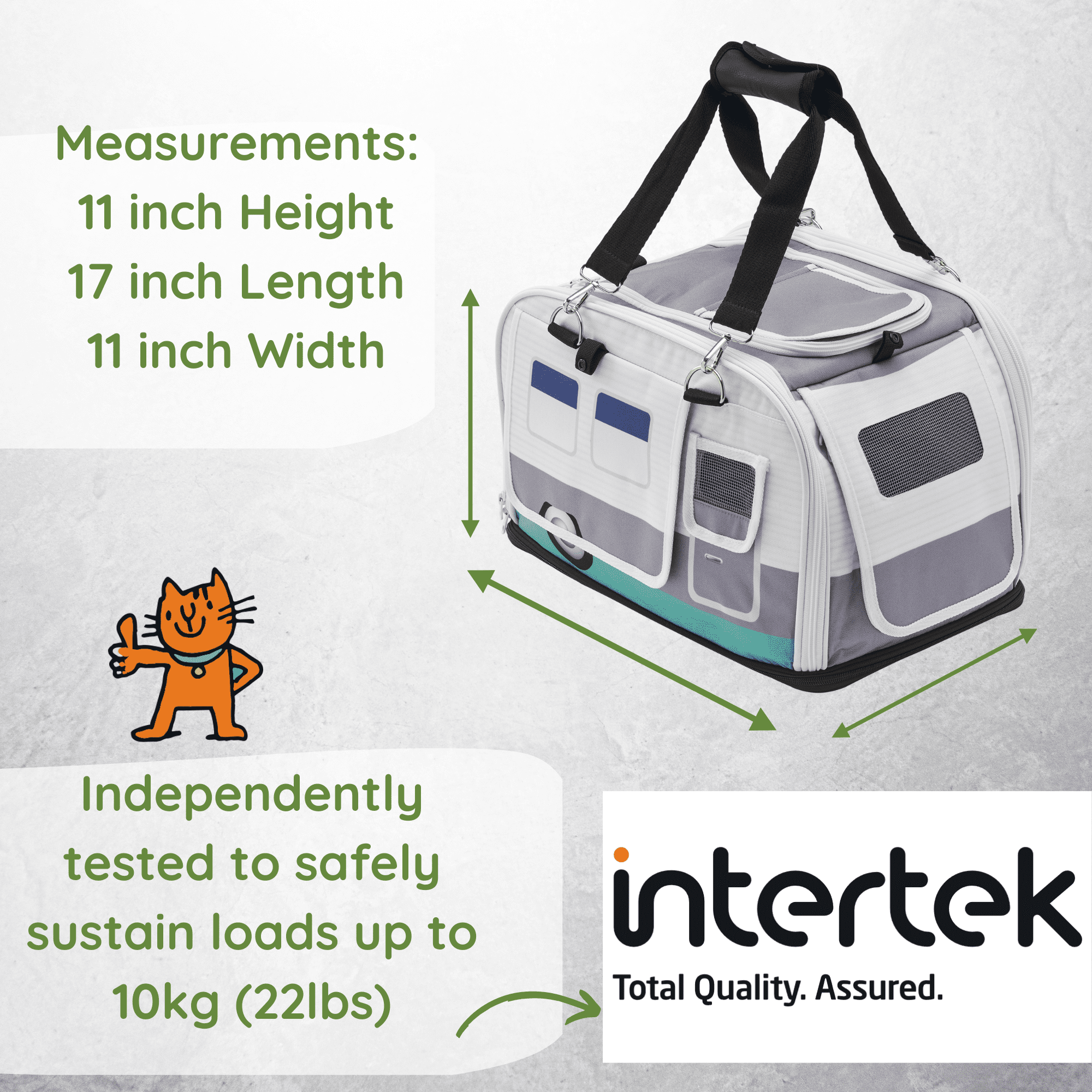 New Kittyrama Slate Cruiser 2 in 1 Cat Carrier & Hideaway. Vet Recommended  for Cat Comfort On The Go. Airline Capable. Top, Side and Front Opening Cat