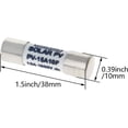 thumbnail image 2 of HUGFEGWE Ceramic Fuses 2Pcs 1000V 15A Fast Acting Ceramic Cartridge Fuse Microwave Fuse Multimeter Fuse, 10 x 38mm CJB91-112658, 2 of 7