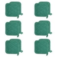 thumbnail image 4 of Arkwright Kitchen Pot Holders (12-Pack), 7"x7", 100% Cotton, Soft & Heat Resistant, Green, 4 of 6