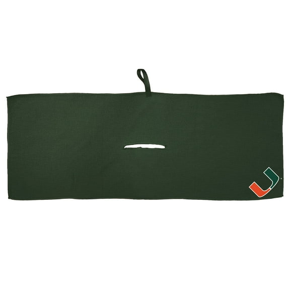 Green Miami Hurricanes 16'' x 40'' Microfiber Golf Towel