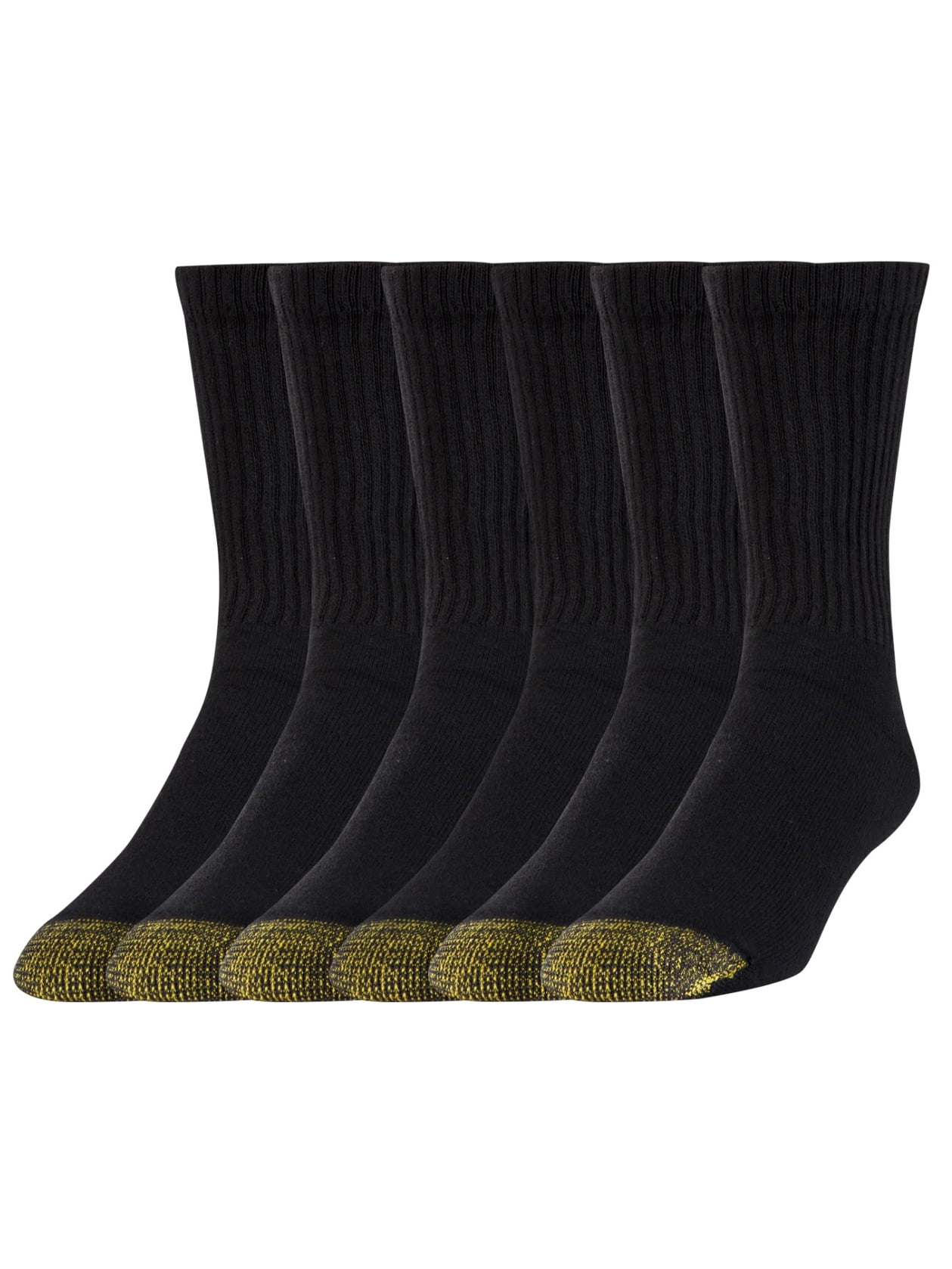 Gold Toe Men's Sport 656 Cotton Crew Socks - 6-Pack, Comfortable Athletic Socks For Everyday Wear