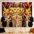 thumbnail image 3 of Huanglei Happy Years Eve 2026 Large Years 2026 NewYear Eve Banner Party Large Garages For Parties & Photography, 3 of 4