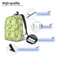 thumbnail image 4 of Honeii Avocado And Toast Print Canvas College Laptop Backpack, Durable Rucksack Travel Notebook Bag School Backpack Book Bag for Men Women-Small, 4 of 7
