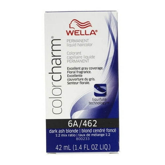 Wella Color Charm Liquid Haircolor, 6A/462 Dark Ash Blonde, 1.4 Oz