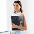 thumbnail image 6 of Mouse Starry Sky 3 Ring Binders 1.5 inch Hardcover File Folders with Interior Pockets A4 Size Organizer for School Office Hospital, 6 of 8