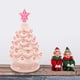 thumbnail image 3 of Árbol de Navidad de mesa Joiedomi 7 pulgadas cerámica rosa, 3 of 7