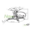 thumbnail image 2 of Navepoint Universal LCD/DLP Projector Ceiling Mount Bracket With Tilt And Swivel Holds Up To 44 Lbs Silver, 2 of 3